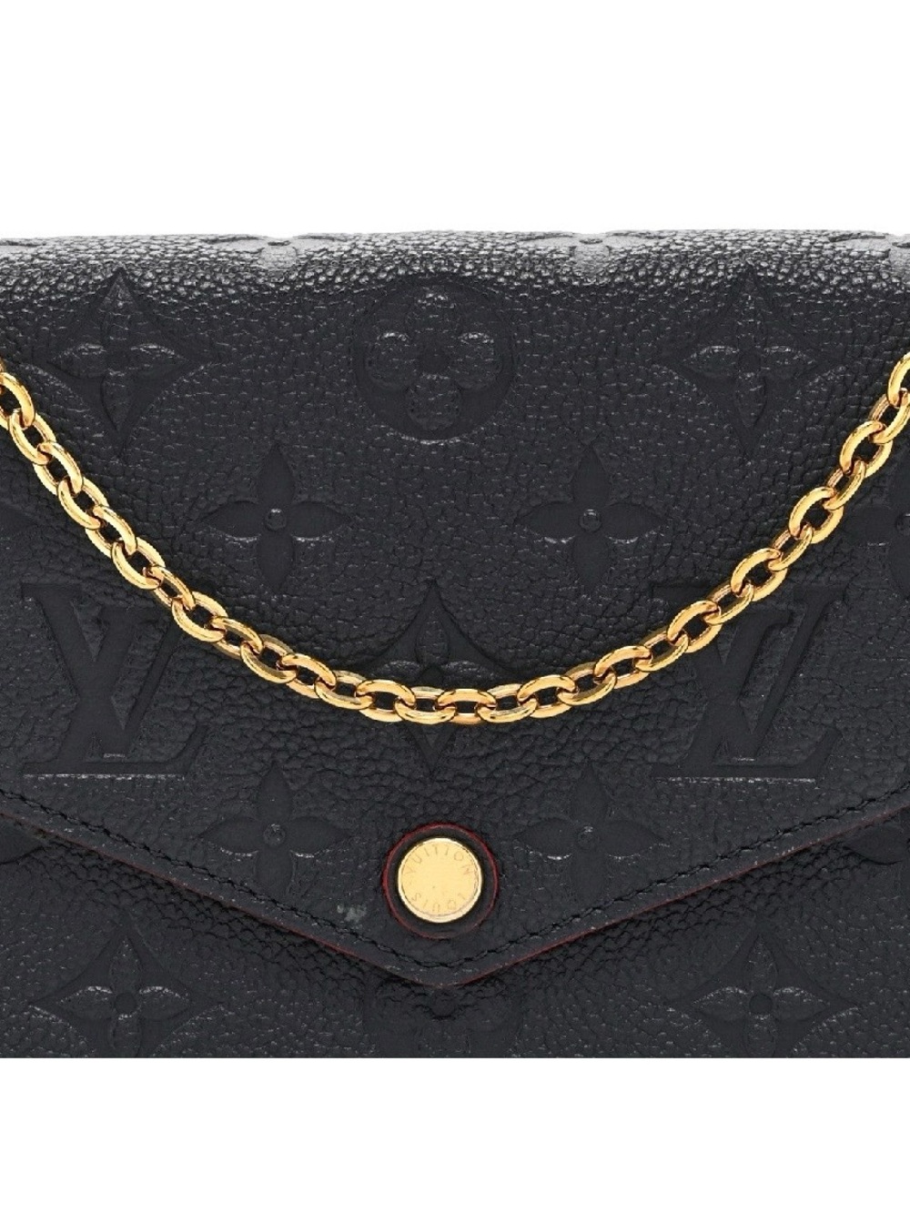 Louis Vuitton Empriente Pochette Felicie Chain Wallet - Navy/Red - Picture 6 of 8